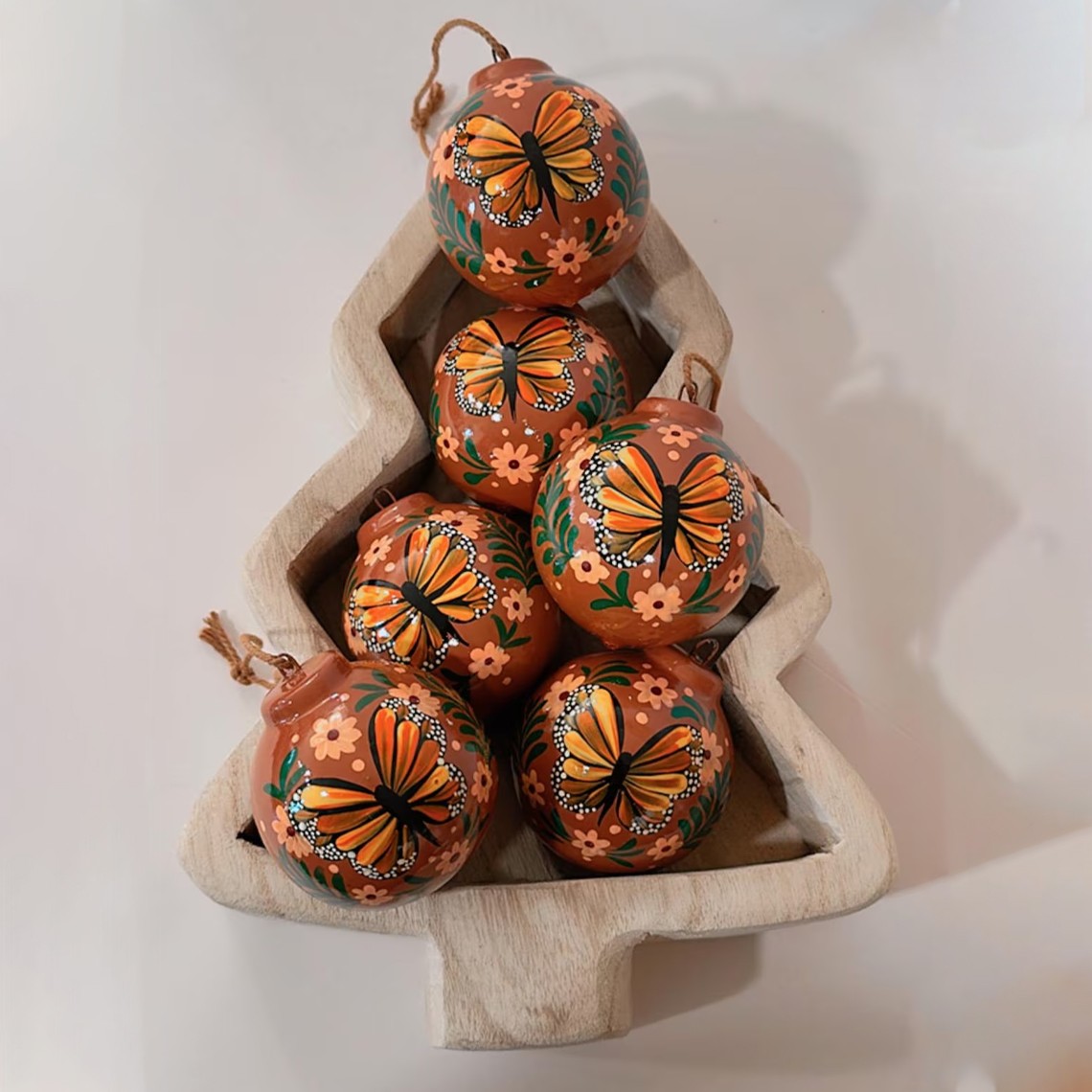 Hand-Painted Clay Christmas Ornament