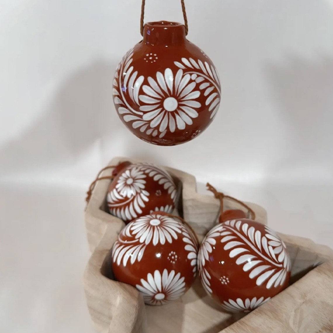 Hand-Painted Clay Christmas Ornament