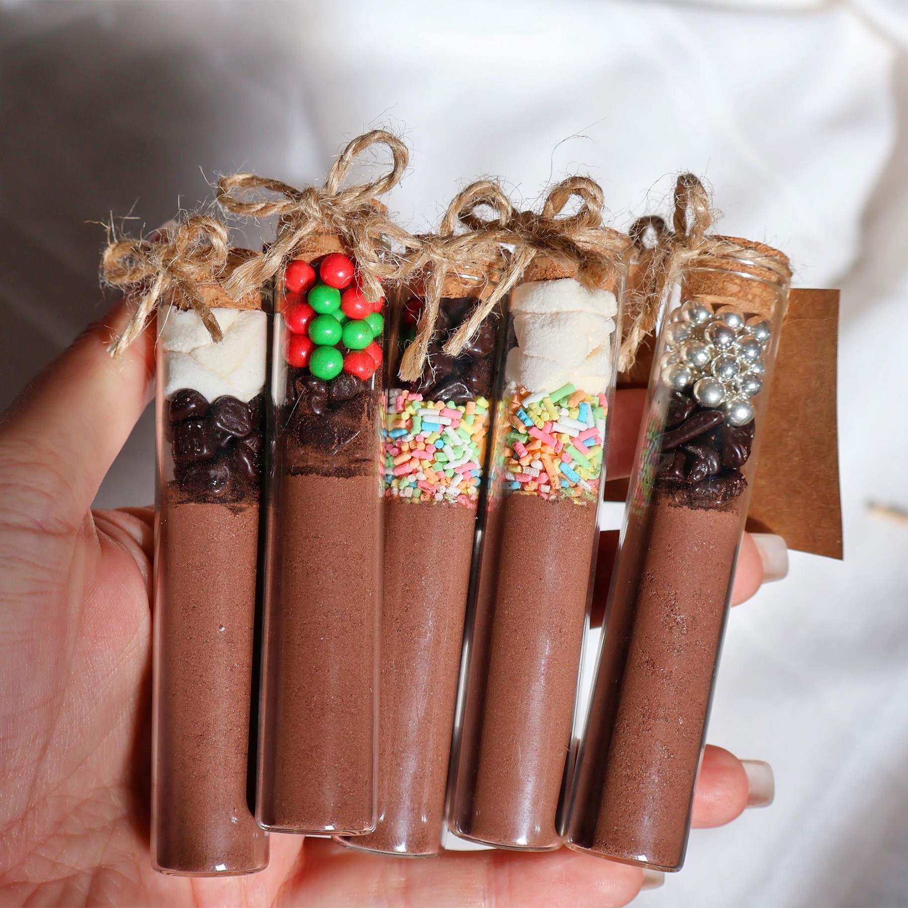 Gourmet Hot Cocoa Gift Set with Chocolate Shots and Drink Mix for Gifts Party Favors and Special Occasions