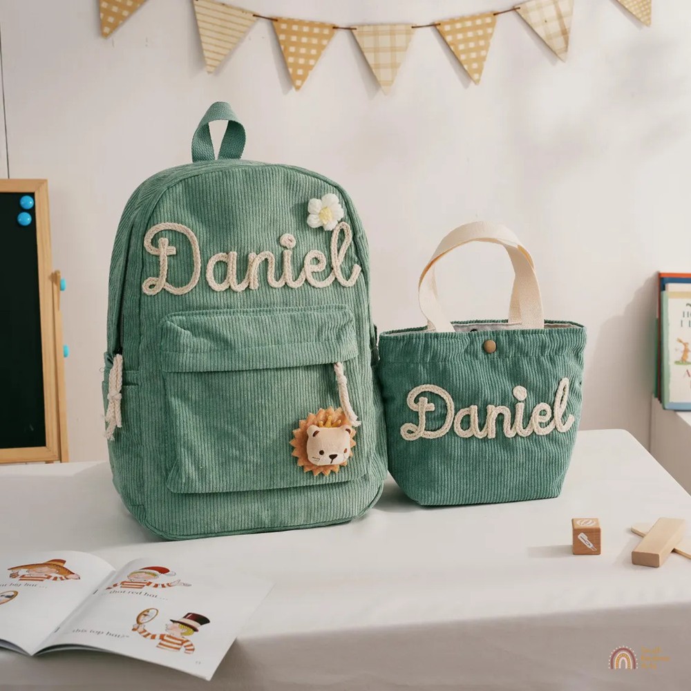 Personalized Kids Backpack and Handbag With Name School Bag For Girls Boys Back to School Gift