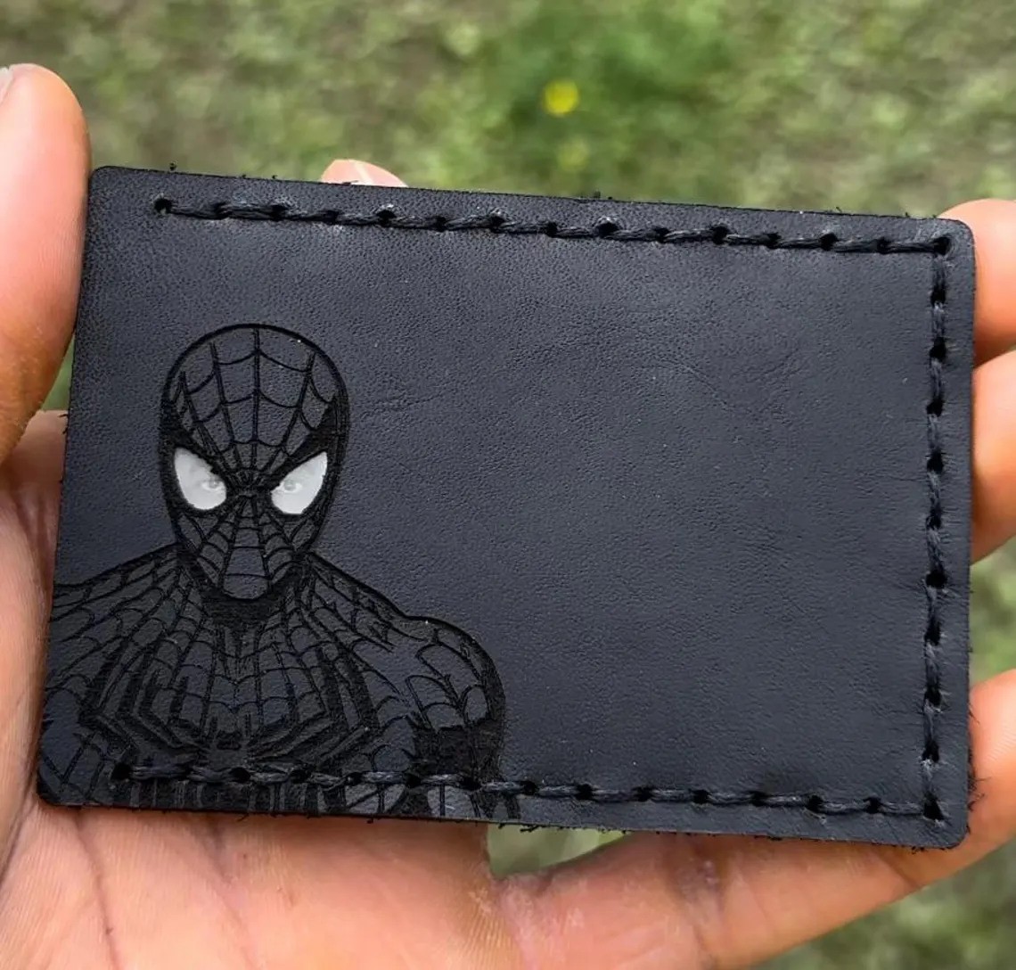 Personalized Hero ID Card Holder Leather Wallet Unique Gift For Dad Husband Father's Day Gift