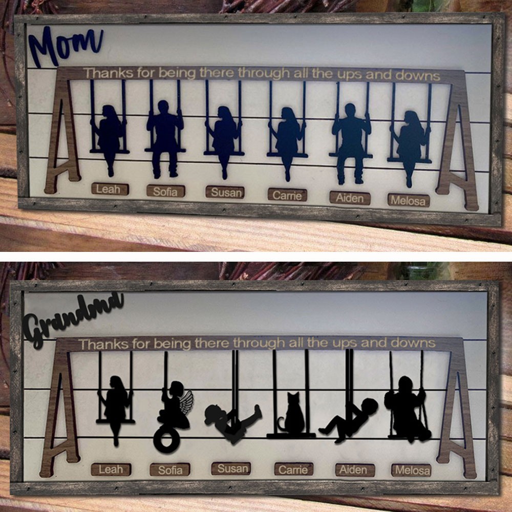 Personalized Swing Set Sign For Mother's Day Gift