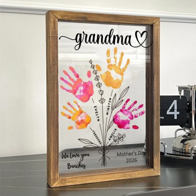 DIY Handprint Frame For Mom Grandma Mother's Day Gift