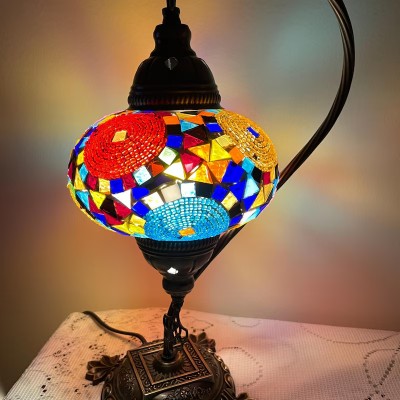 Handmade Turkish Moroccan Table Lamp Unique Home Decor