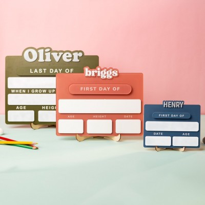 Personalized Acrylic First/Last Day of School Sign Back to School Photo Prop