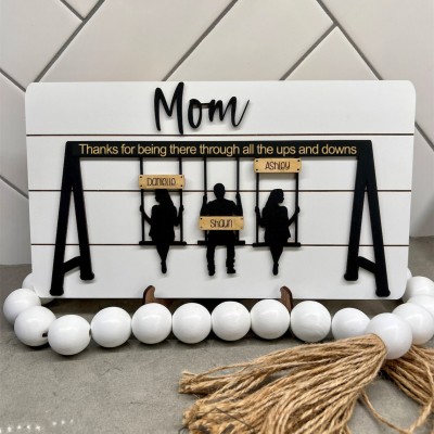 Personalized Swing Set Sign For Mother’s Day Gift