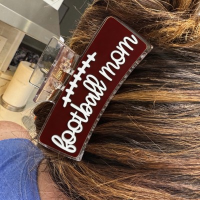 Custom Sports Team Hair Clips Personalized Game Day Hair Claw Clips