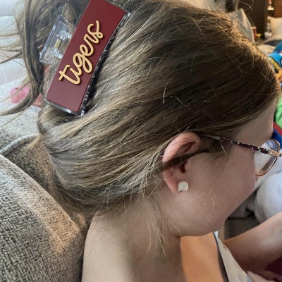Custom Sports Team Hair Clips Personalized Game Day Hair Claw Clips