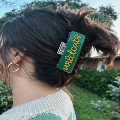 Custom Sports Team Hair Clips Personalized Game Day Hair Claw Clips