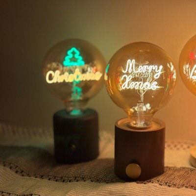 Custom Steampunk Edison Bulb Lamp For Christmas Gift