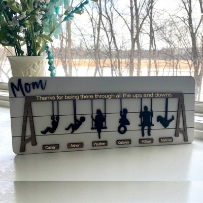 Personalized Swing Set Sign For Mother’s Day Gift