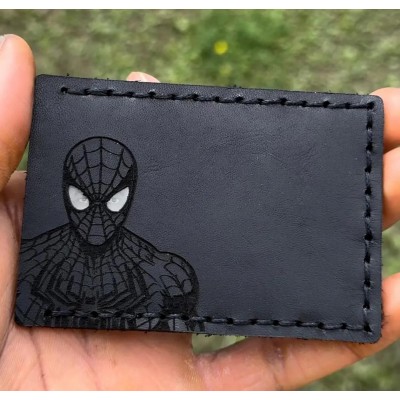Personalized Hero ID Card Holder Leather Wallet Unique Gift For Dad Husband Father's Day Gift