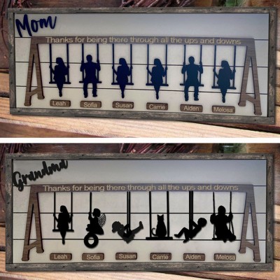 Personalized Swing Set Sign For Mother's Day Gift