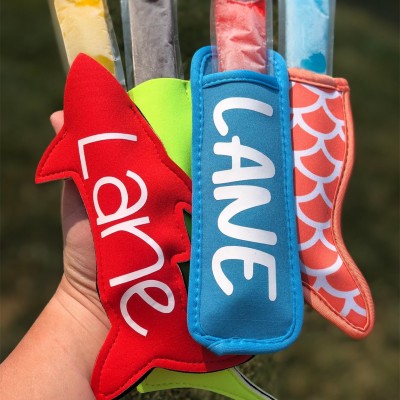 Personalized Popsicle Holder Ice Pop Sleeve Party Favors For Kids Gifts Ideas