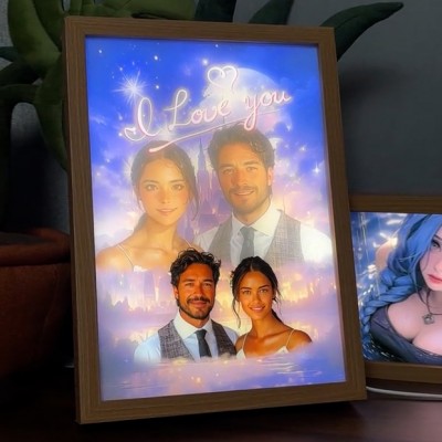 Personalized Light Painting For Couple Best Home Ornament Valentine's Day Gift Ideas