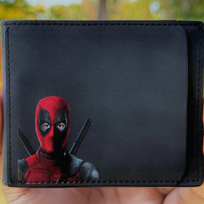 Personalized Hero ID Card Holder Leather Wallet Unique Gift For Dad Husband Father's Day Gift