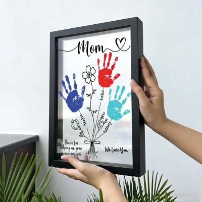 DIY Handprint Frame For Mom Grandma Mother's Day Gift