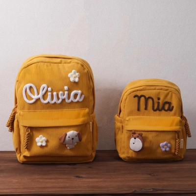Personalized Kids Backpack With Name For Girls Boys Back to School Gift