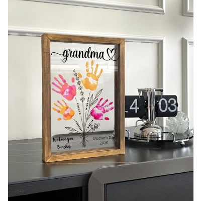 DIY Handprint Frame For Mom Grandma Mother's Day Gift