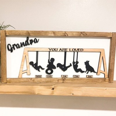 Personalized Swing Set Sign For Mother’s Day Gift