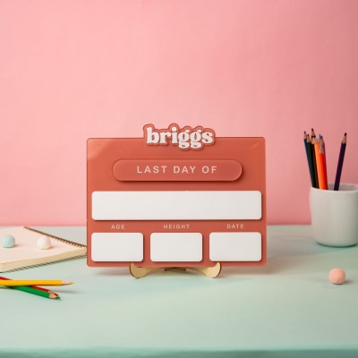 Personalized Acrylic First/Last Day of School Sign Back to School Photo Prop