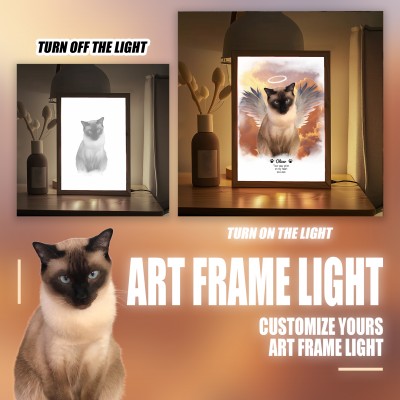 Personalized Light Painting For Pet Lover Best Home Ornament In Memory of a Loved One