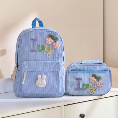 Personalized Kids Backpack and Lunch Bag With Name School Bag For Girls Boys Back to School Gift