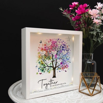Personalized Family Tree Frame With Names For Mom Grandma Christmas Gift