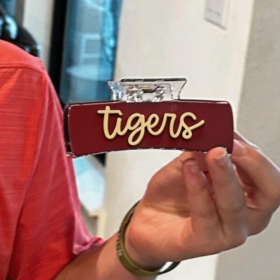 Custom Sports Team Hair Clips Personalized Game Day Hair Claw Clips