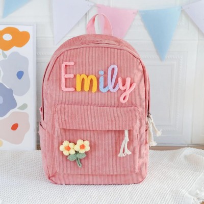 Personalized Kids Backpack With Name For Girls Boys Back to School Gift