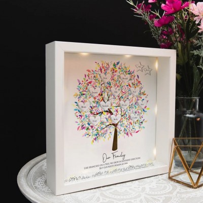 Personalized Family Tree Frame With Names For Mom Grandma Christmas Gift
