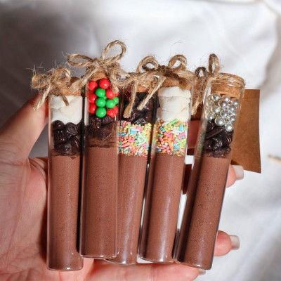 Gourmet Hot Cocoa Gift Set with Chocolate Shots and Drink Mix for Gifts Party Favors and Special Occasions