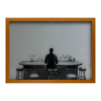Urban Nights Bar Man Painting Artwork Table Lamp Night Light Best Home Ornament